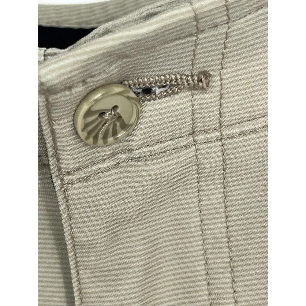 Bolle Mens Khaki Tan Micro Stripe Performance Golf Shorts‎ Size 36 Stretch